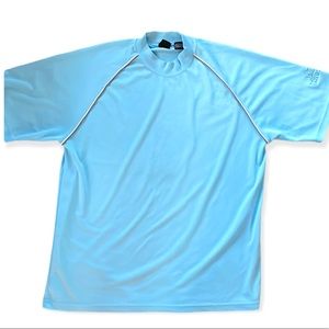 Golf Shirt by Page & Tuttle Light Blue T Shirt Size Large